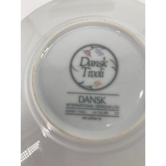 4 VTG Dansk Concerto Allegro Grey Stripe 6.25" Saucers Discontinued '94 Plate - Picture 4 of 5